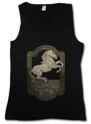 PRANCING PONY DAMEN TANK TOP Lord Of The Tänzelndes Pony Inn Rings Herberge