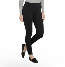 Matty M  High Waist Pull On Slub Skinny Leggings  Color: Black  Size: S