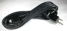 10ft 3-Conductor 18AWG NEMA 5-15P to IEC320 C13 Right Angle PC Power Cord Cable 