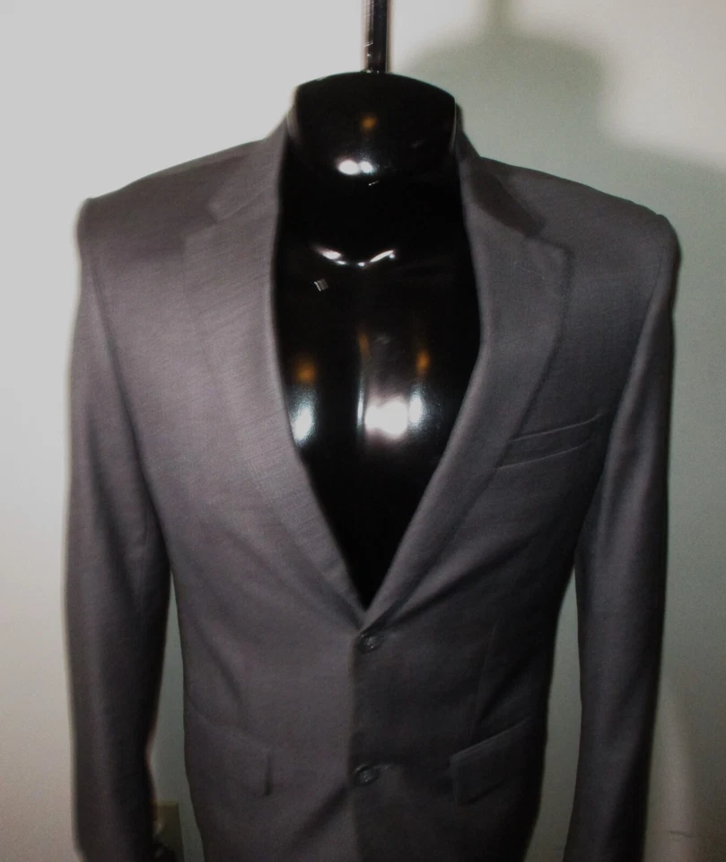 Terno masculino CARAVELLI "Itália" cinza 2 peças tamanho 36R, 30X31 - Imagem 3 de 4