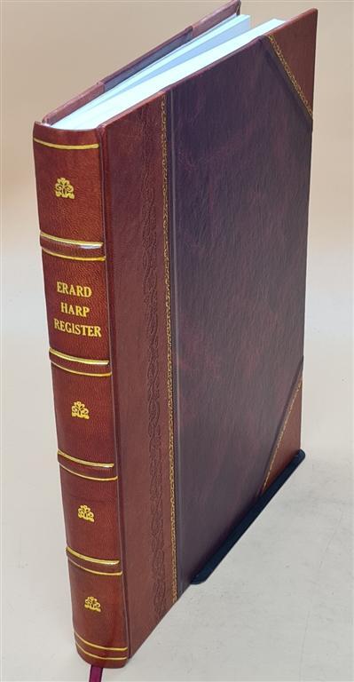Vintage 1808 Erard Harp Register Leather Bound – Royal College of Music