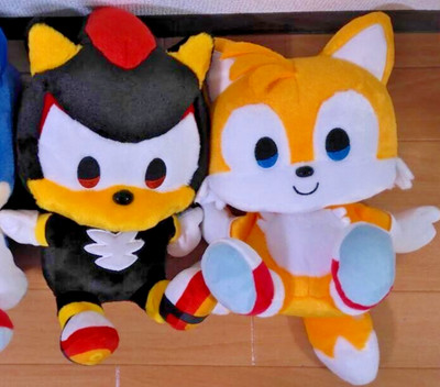 Sonic the Hedgehog Friends Shadow & Tails Set of 2 Plush M 30cm NEW 2024 SEGA
