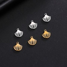 5pcs Charms for Jewelry Making Seashell DIY Charms Necklace Bracelet Pendant