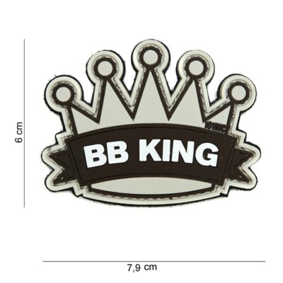  Patch 3D PVC airsoft BB King Beige hook and loop