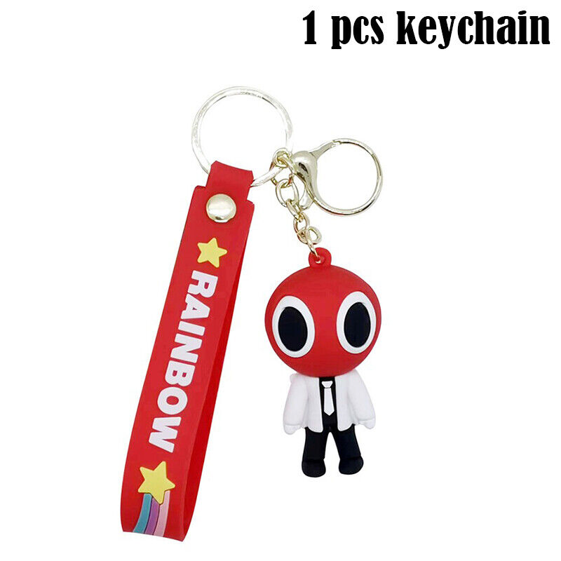 Red Rainbow Friends Keychain