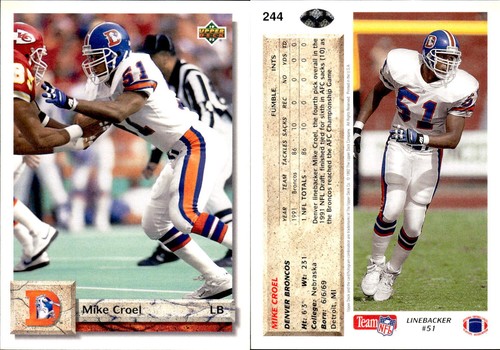 1992 Upper Deck Series 1 Football Complete Your Set #1-250 You Pick! - Picture 191 of 192