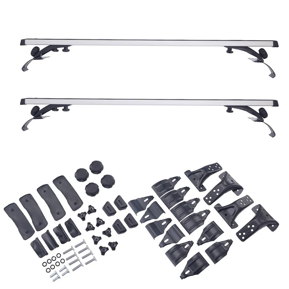 48" Car Silver Top Roof Rack Cross Bar Aluminum For Scion xB Base Wagon 4-Door Foto 2 de 4