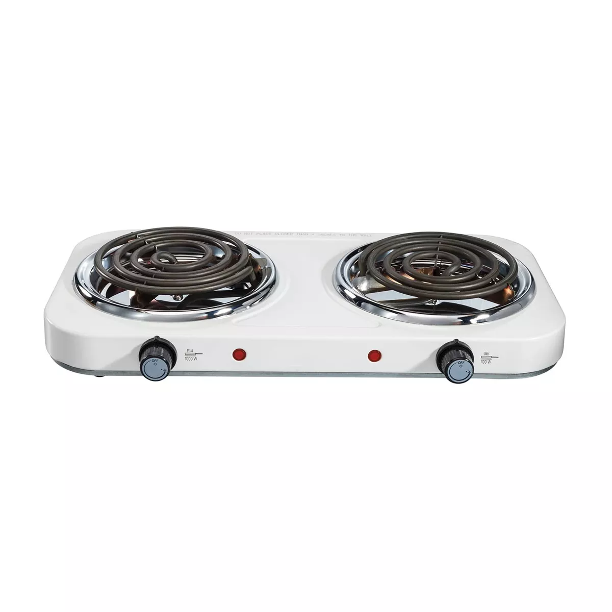 Electric Stove Double Burner Cooktop Compact Portable Coil
