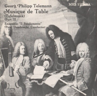 Georg Philipp Telemann, Il Fondamento, Dombrecht - CD DISC Only/Ships FREE/