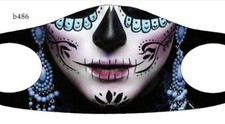 Halloween Face Mask, 3D Printed Face Mask, Washable, Item in USA, Halloween Mask