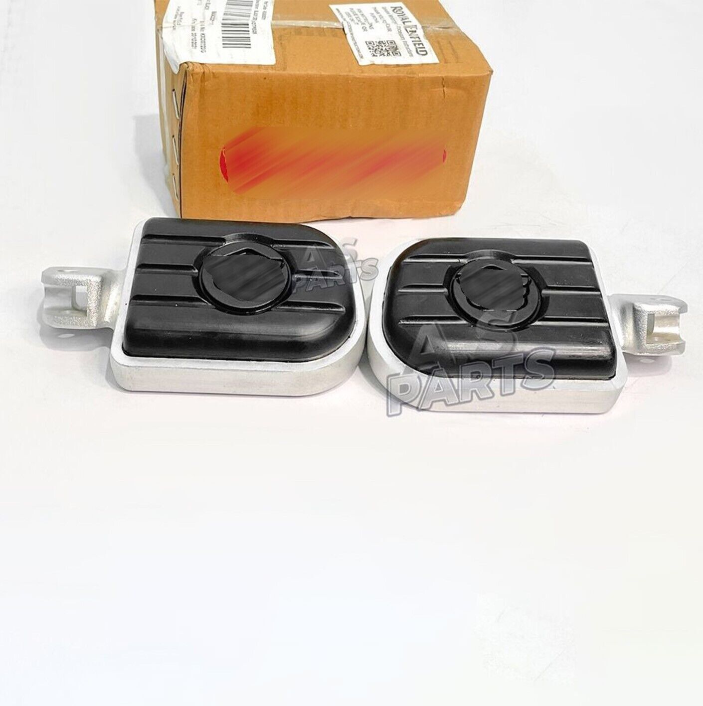 Rider Deluxe Foot Peg Kit Silver Fits Royal Enfield Meteor 350cc New