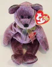RETIRED 2000 TY BEANIE BABY SIGNATURE BEAR WITH PE PELLETS