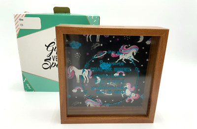 NIB Unicorn Keepsake Shadow Box Wall Decor or Table-Top