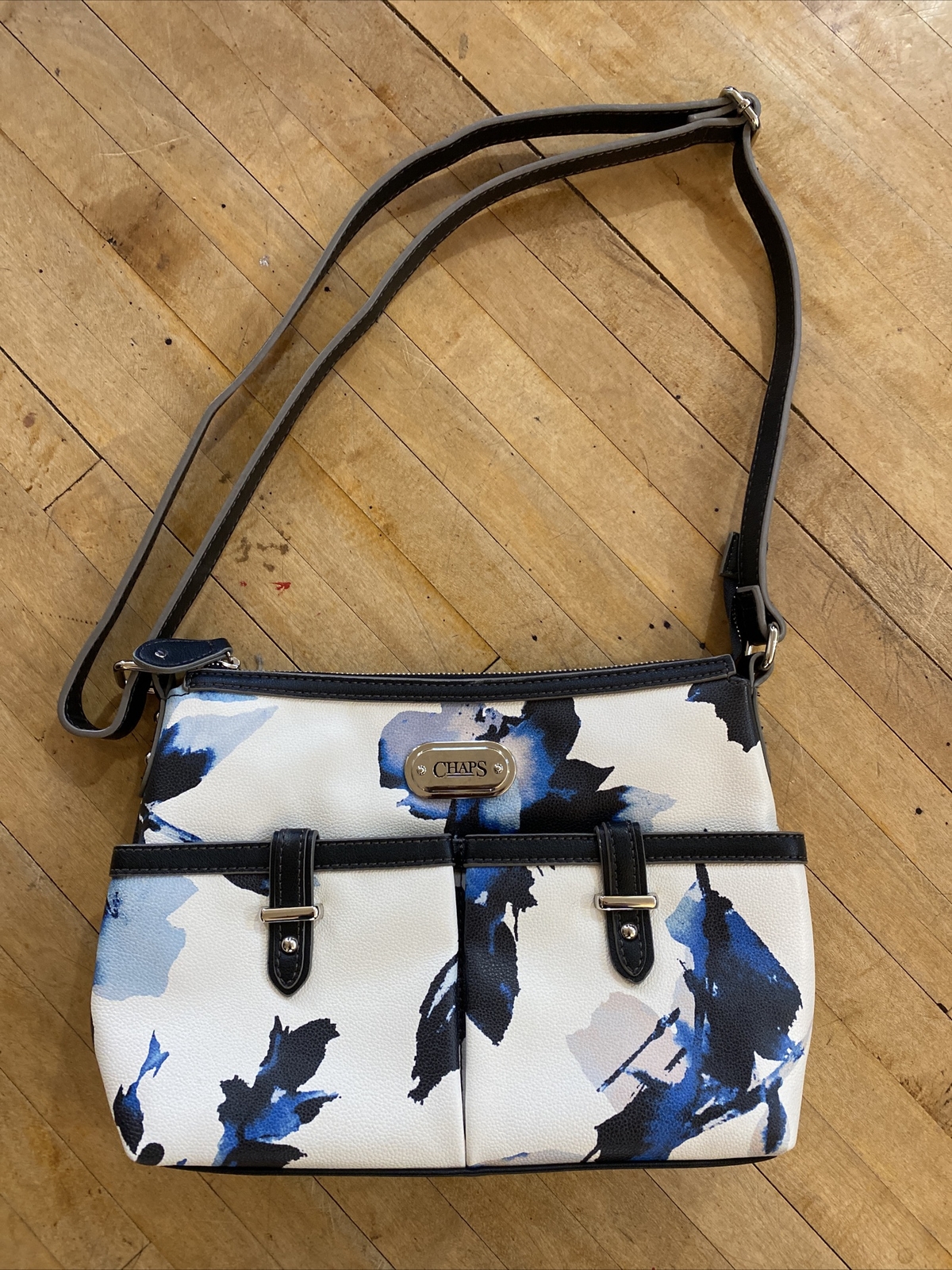 Chaps Multicolor Abstract Adjustable Strap Handba… - image 1