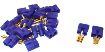 10 Paar EC3 3,5mm Goldstecker Stecker u. Buchse mit Gehäuse verpolsicher