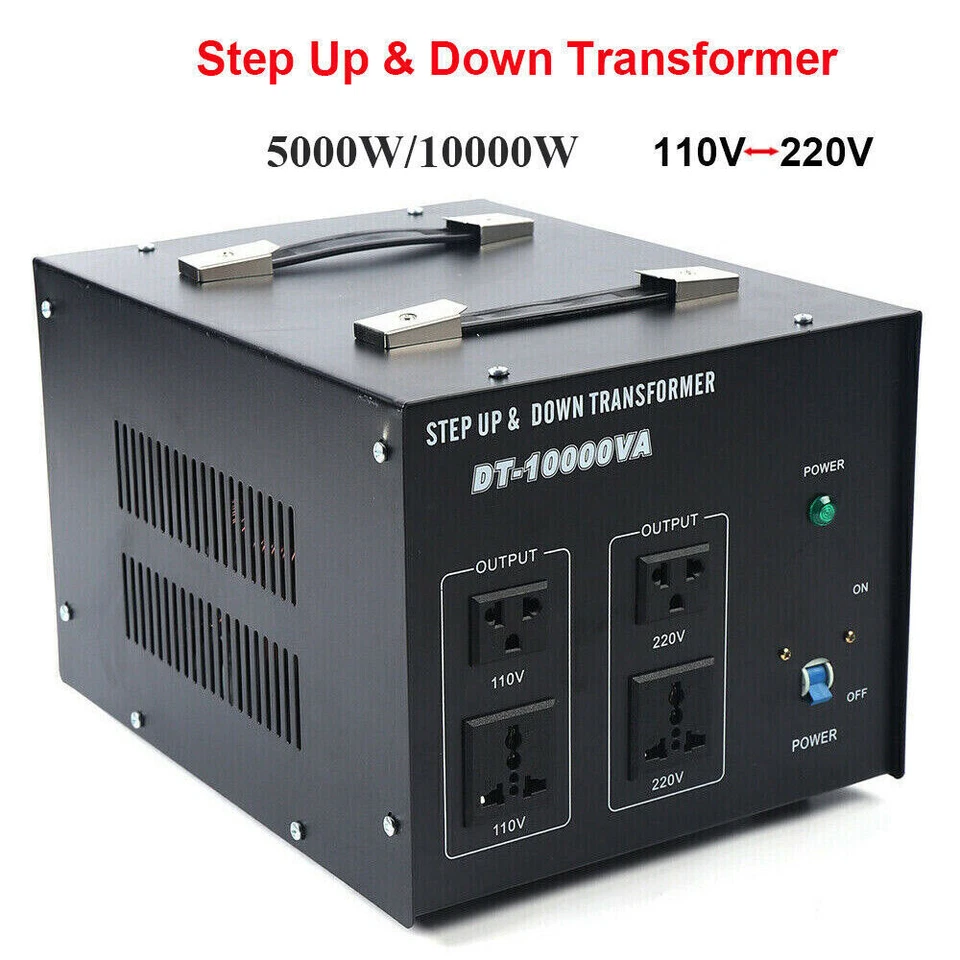 5000W/8000W 110V To 220V Step-Up Down Dual Voltage Transformer Power Converter - Image 4 of 4