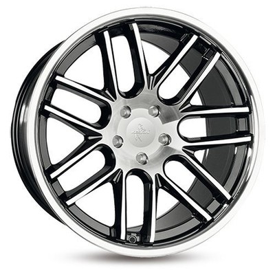 1x KESKIN KT14 CONCAVE black front polish steel lip 11.0Jx20 5x120 ET30