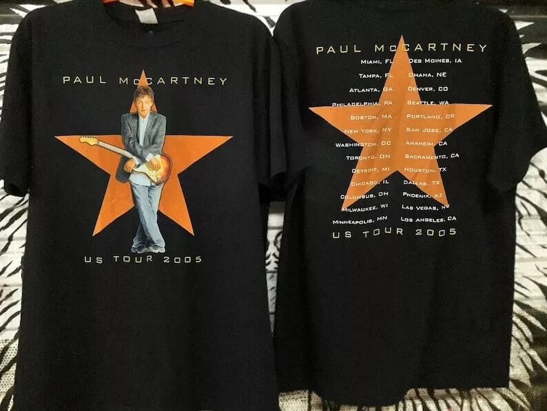 Paul McCartney US TOUR 2005 ライブTシャツ Paul McCartney 2005 US Concert Tour T-Shirt, Paul McCartney The US