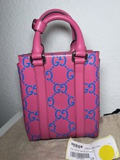 Gucci borsa a mano tracolla borsa a tracolla tote bag pelle rosa autentica nuova