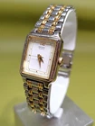 1995 SEIKO V401-5129 QUARTZ TWO TONE WATCH - NEW BATTERY - RUNS GREAT