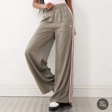 Adidas Satin Wide Leg Pants S Women  s Fashion