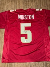 Autographed Jameis Winston Florida State Custom Jersey XL SWAU COA