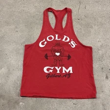 Vintage 90s/Y2K Gold's Gym Gilbert AZ Stringer Tank Top Size Large