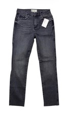 NWT Free People High Rise Raw Hem Slim Straight Leg Stretch Denim Jeans Size 26
