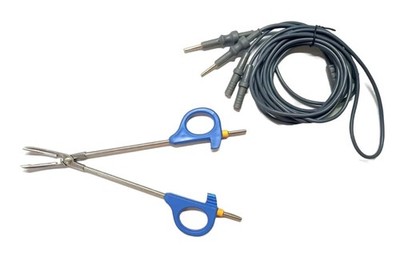 Laparoscopic Bipolar Clamp Vessel Sealer Forceps Small with Cable Reusable Set
