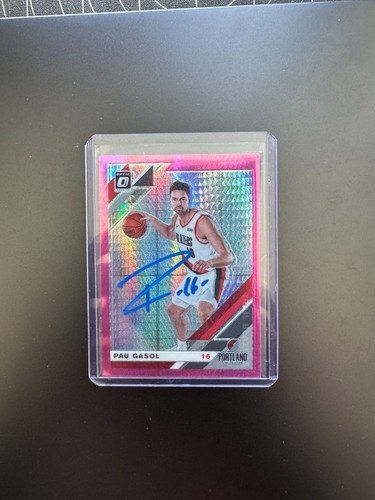 2019-20 Panini Donruss Optic - Auto Pau Gasol #37 Pink Hyper Prizm -On Card Auto