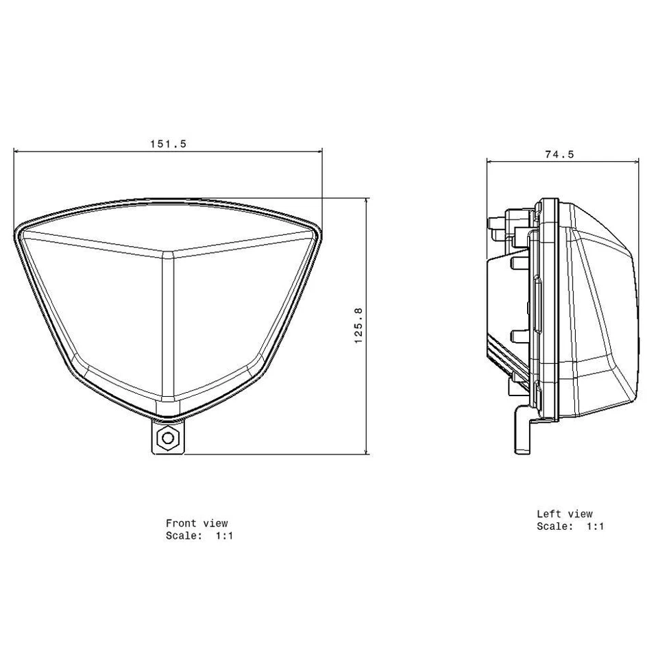 LED Headlight Hi/Lo Beam For GAS GAS EC250 EC300 EX300 EC350F EX350F MC250 MC450 - Image 4 of 4
