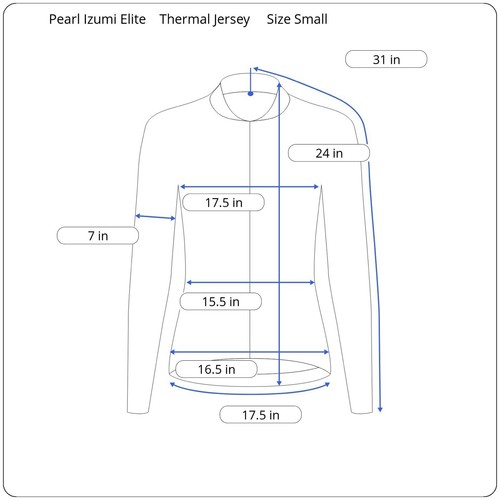 Pearl Izumi Elite Thermal Cycling Jersey Teal Women's Small Full-Zip Long Sleeve - Picture 12 of 12