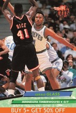 1992-93 Ultra #110 Gerald Glass Minnesota Timberwolves Basketball