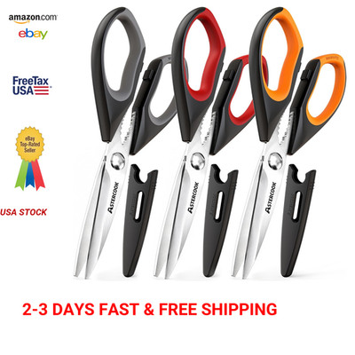 Kitchen Shears Heavy Duty Stainless Steel Blades 3 Pack Food and Packaging