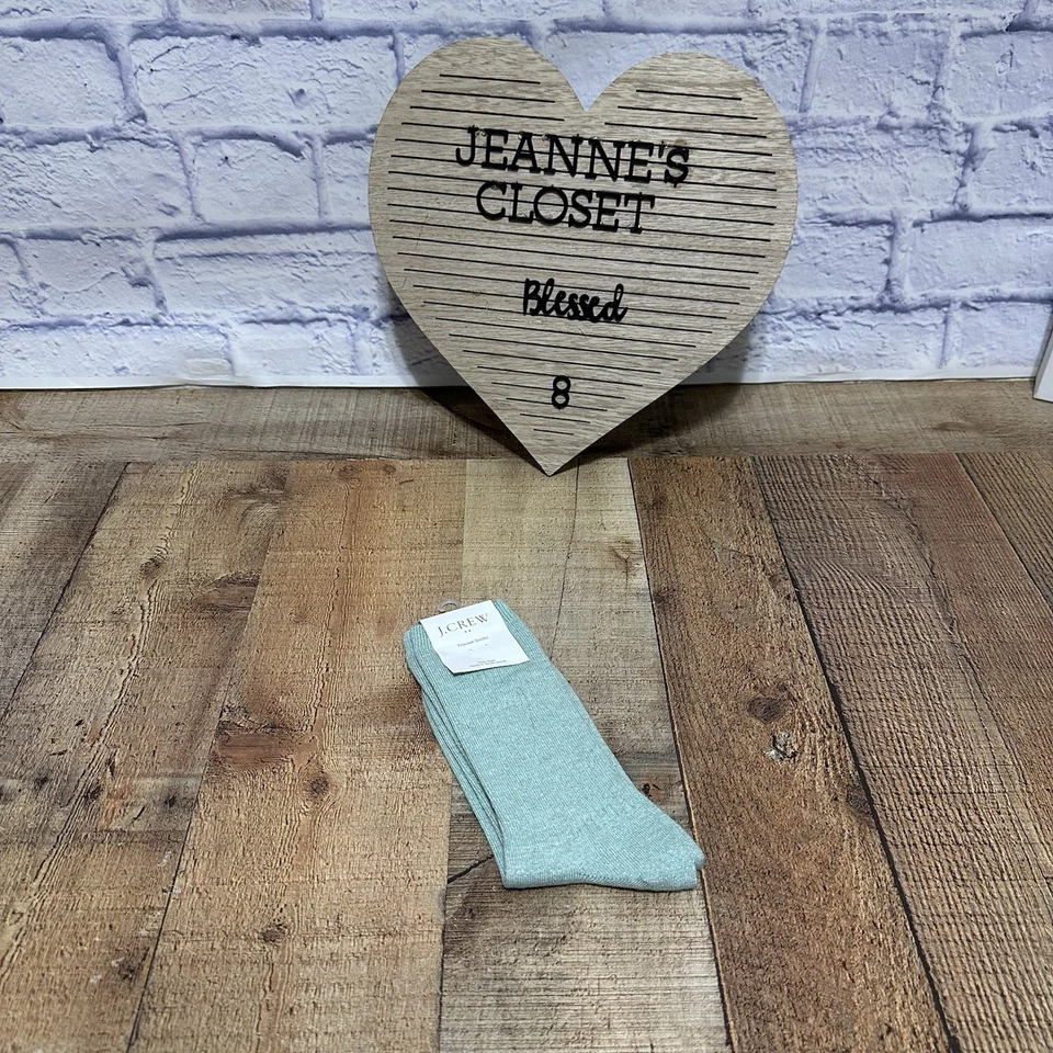 J Crew 裤袜薄荷绿色均码女式全新带标签 — 第 3/4 张图片