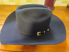 STETSON - STALLION OAK RIDGE XXX wool Black Cowboy Hat Size 7 - New, boxed, tags