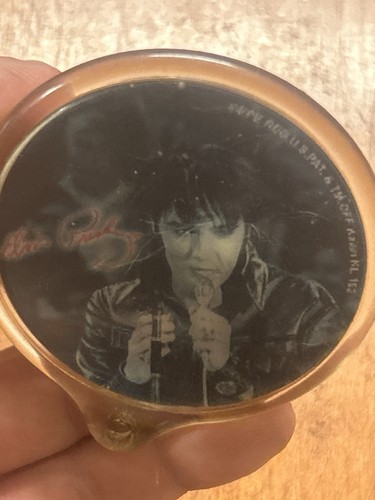 1969 Elvis Presley Suspicious Mind KeyChain 2 Faces Lenticular Mini Vinyl Record - Picture 2 of 5