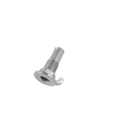 Edelstahl Hautverschraubung 1'' 25 mm Schlauch Boot Marine Schott Ablauf SKF34