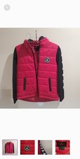 Jordan Boys Red Hooded Puffer Jacket Full Zip Size 12-13 Years