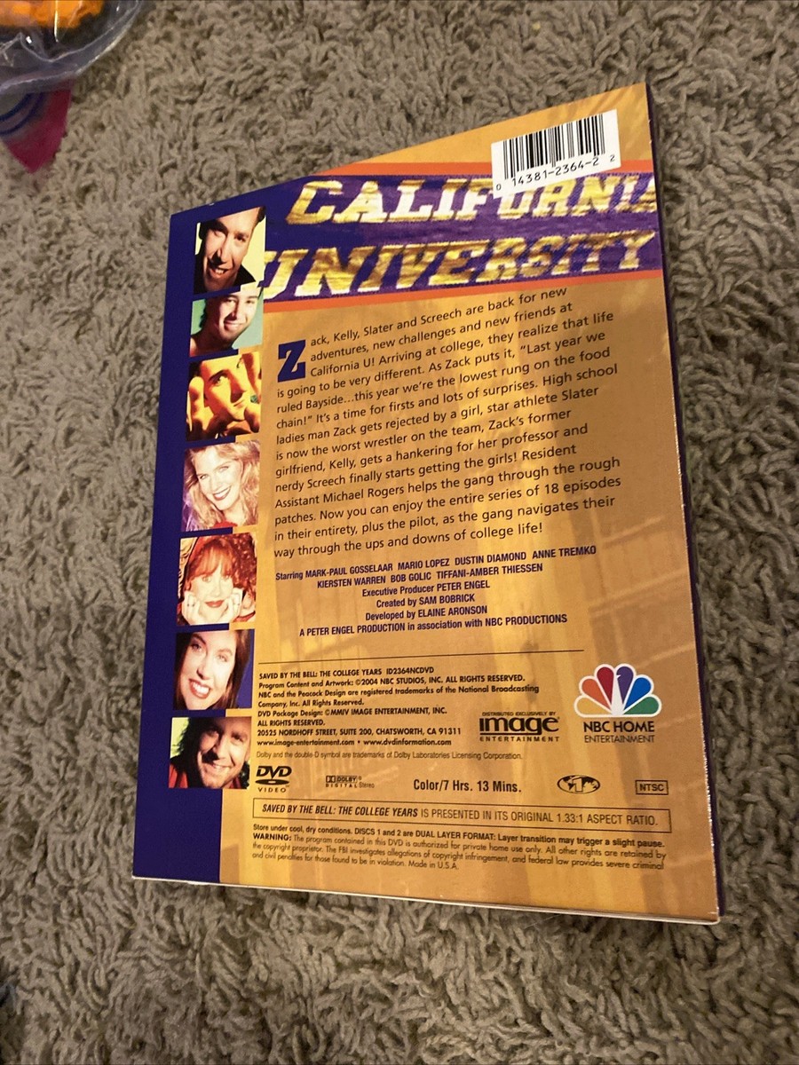 Saved by the Bell The College Years (DVD, 2004, 3-Disc-Set