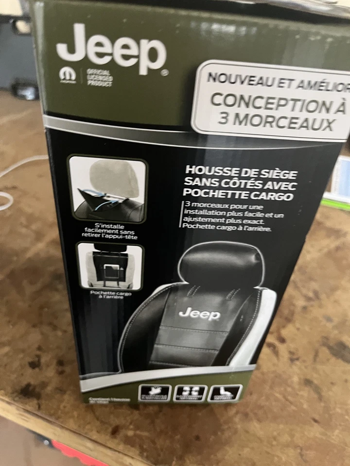 Cubierta de asiento de cuero sintético con licencia Jeep Cherokee Renegade Liberty Patriots Compas Foto 4 de 4