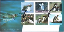 2001 New Zealand, Penguins - No. 1887/92 - FDC - Used