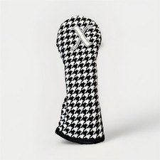 Maxfli Houndstooth Hybrid Head Cover Black White