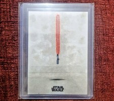 2022 Topps Star Wars Finest Sketch Angel S Aviles Auto 1/1 Red Sith Lightsaber