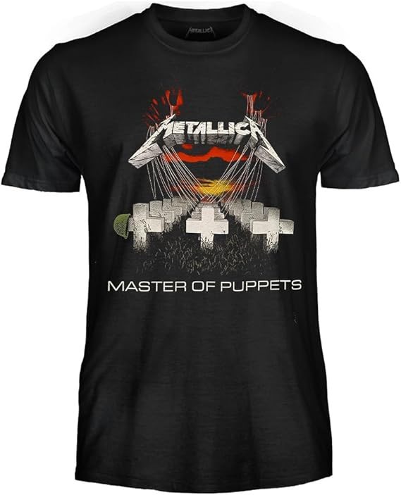 ALTRA METALLICA T Shirt Maglietta Adulto MASTER OF PUPPETS Cotone Ufficiale ORIGINALE