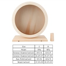 Hamster Exercise Wheel High Quality Natural Wood Material Hamster Silent