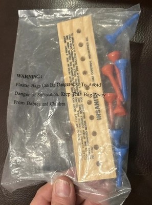Vintage Wood Peg Game Brain Teaser-Insanity- Cardinal New 1987