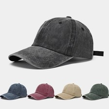 Vintage Baseball Cap, Low Profile Washed Hat, Pre-Curved Urban On-Trend Style