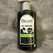Biore Charcoal Face Wash for Men Deep Pore Facial Cleanser Oily Skin 6.77 Ounce