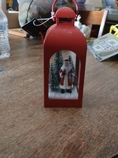 Santa/Christmas Tree Trio LED Light Up Lantern, Brand New